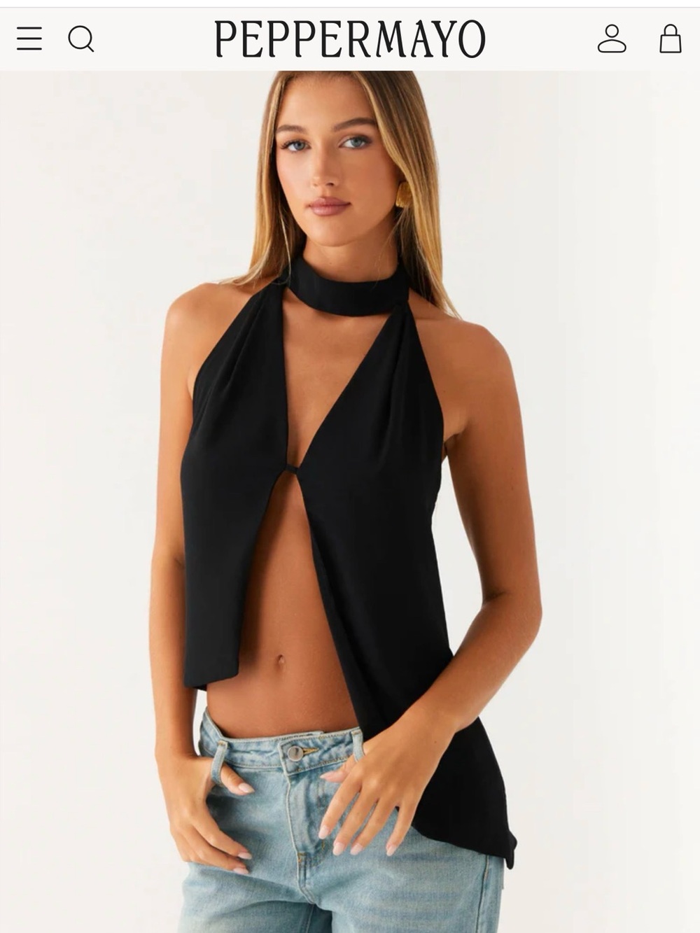 Peppermayo canon halter top
